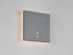 Akku Außenwandleuchte FORTALEZA mit Bewegungsmelder USB aufladbar H: 14cm