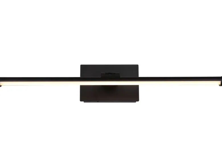 Akku Bilderlampe Schwarz kabellos zum Kleben, Breite 40cm