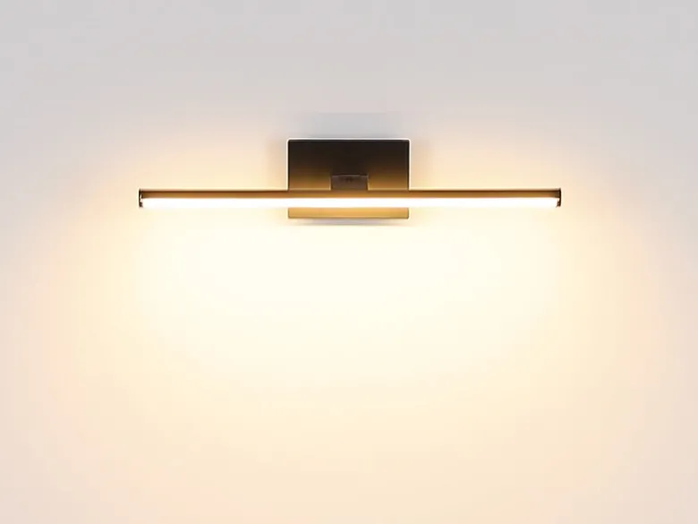 Akku Bilderlampe Schwarz kabellos zum Kleben, Breite 40cm