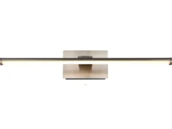 Akku Bilderlampe Silber kabellos zum Kleben, Breite 40cm