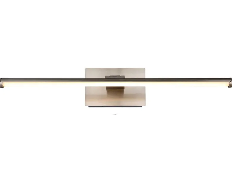 Akku Bilderlampe Silber kabellos zum Kleben, Breite 40cm