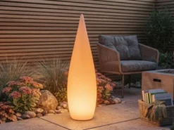 Akku Bodenlampe PALMAS per USB aufladbar für Innen & Außen, Höhe 120cm