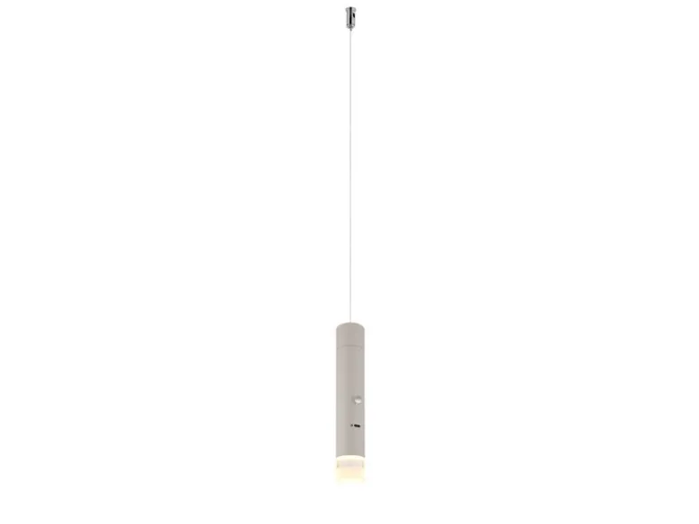 Akku Hängelampe Beige, dimmbar, abnehmbarer Leuchtenkopf Ø 3,8cm