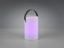 Akku LED Tischleuchte BERMUDA mit RGB & Bluetooth Lautsprecher, H: 21cm