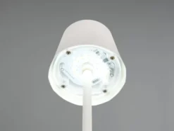 Akku LED Tischleuchte DIAZ kabellos für Innen & Außen, Weiß - 21cm klein