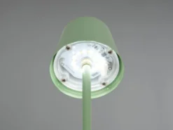 Akku LED Tischleuchte DIAZ kabellos für Innen & Außen, Grün - 21cm klein
