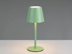 Akku LED Tischleuchte DIAZ kabellos für Innen & Außen, Grün - 21cm klein