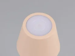 Akku LED Tischleuchte DIAZ kabellos für Innen & Außen, Beige - 21cm klein