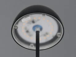 Akku LED Tischleuchte ORTIZ kabellos für Innen & Außen, Schwarz - 20cm klein