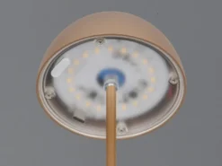 Akku LED Tischleuchte ORTIZ kabellos für Innen & Außen, Coffee - 20cm klein