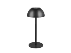 Akku LED Tischleuchte RICARDO kabellos für Innen & Außen, Schwarz - 30cm klein
