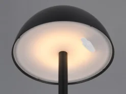 Akku LED Tischleuchte RICARDO kabellos für Innen & Außen, Schwarz - 30cm klein