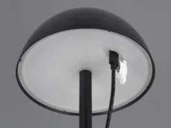 Akku LED Tischleuchte RICARDO kabellos für Innen & Außen, Schwarz - 30cm klein