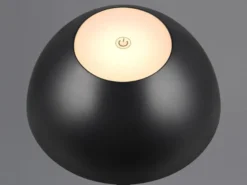 Akku LED Tischleuchte RICARDO kabellos für Innen & Außen, Schwarz - 30cm klein