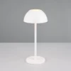 Akku LED Tischleuchte RICARDO kabellos für Innen & Außen, Weiß - 30cm klein