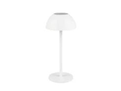 Akku LED Tischleuchte RICARDO kabellos für Innen & Außen, Weiß - 30cm klein
