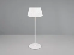 Akku LED Tischleuchte SUAREZ kabellos für Innen & Außen, Weiß - Höhe 39cm