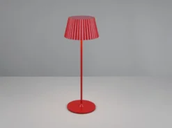 Akku LED Tischleuchte SUAREZ kabellos für Innen & Außen, Rot - Höhe 39cm