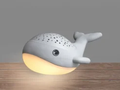 Akku Nachtlicht WILLY WHALE per USB aufladbar, dimmbar, Sternenhimmel, Höhe 14cm