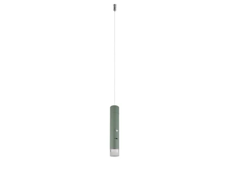 Akku Pendelleuchte PELO Grün, dimmbar, abnehmbarer Leuchtenkopf Ø 3,8cm