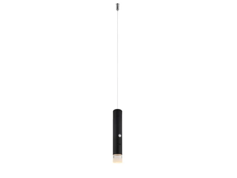 Akku Pendelleuchte PELO Schwarz, dimmbar, abnehmbarer Leuchtenkopf Ø 3,8cm