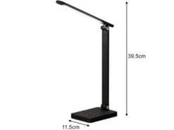 Akku Schreibtischlampe OLE Schwarz ohne Kabel, Höhe 39,5cm