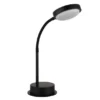 Akku Schreibtischlampe PEGASI dimmbar, Schwarz mit Flexrohr, Höhe 38cm