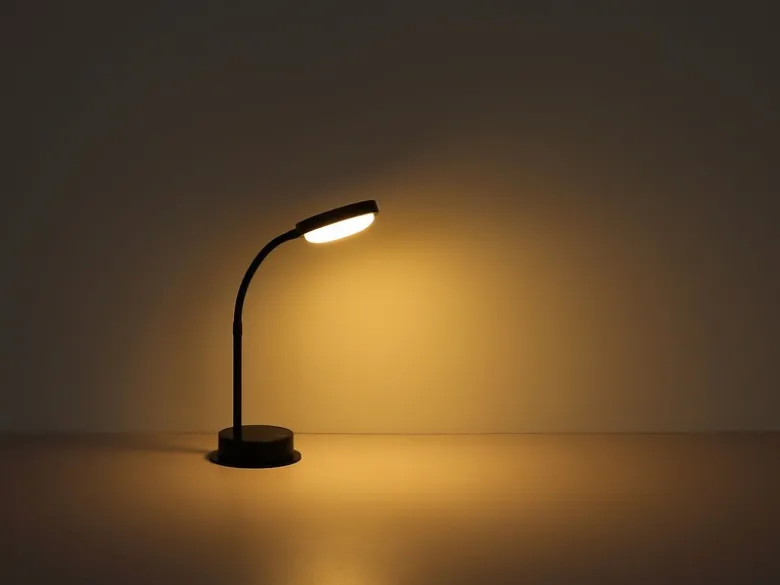 Akku Schreibtischlampe PEGASI dimmbar, Schwarz mit Flexrohr, Höhe 38cm
