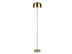 Akku Stehlampe JEFF dimmbar, per USB aufladbar, Messing Höhe 147cm