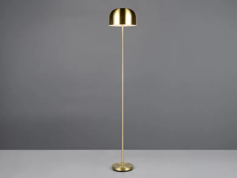 Akku Stehlampe JEFF dimmbar, per USB aufladbar, Messing Höhe 147cm