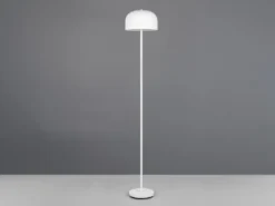 Akku Stehlampe JEFF dimmbar, per USB aufladbar, Weiß Höhe 147cm