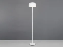 Akku Stehlampe JEFF dimmbar, per USB aufladbar, Weiß Höhe 147cm