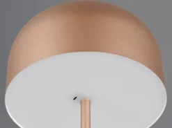 Akku Stehlampe JEFF dimmbar, per USB aufladbar, Coffee Höhe 147cm