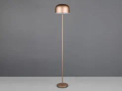 Akku Stehlampe JEFF dimmbar, per USB aufladbar, Coffee Höhe 147cm