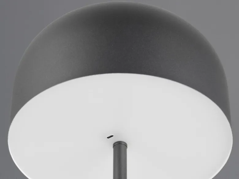 Akku Stehlampe JEFF dimmbar, per USB aufladbar, Schwarz Höhe 147cm