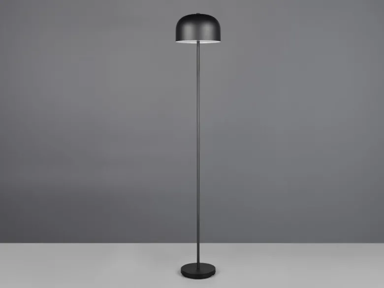 Akku Stehlampe JEFF dimmbar, per USB aufladbar, Schwarz Höhe 147cm