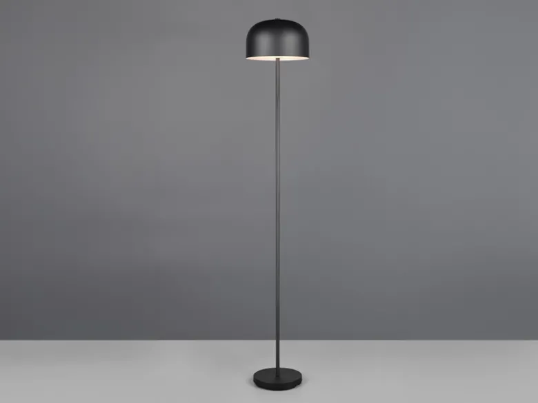 Akku Stehlampe JEFF dimmbar, per USB aufladbar, Schwarz Höhe 147cm