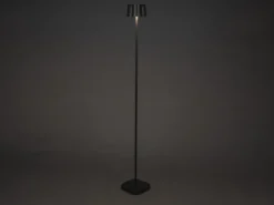 Akku Stehlampe NICE für Outdoor dimmbar, kabellos in Schwarz, klein 120cm
