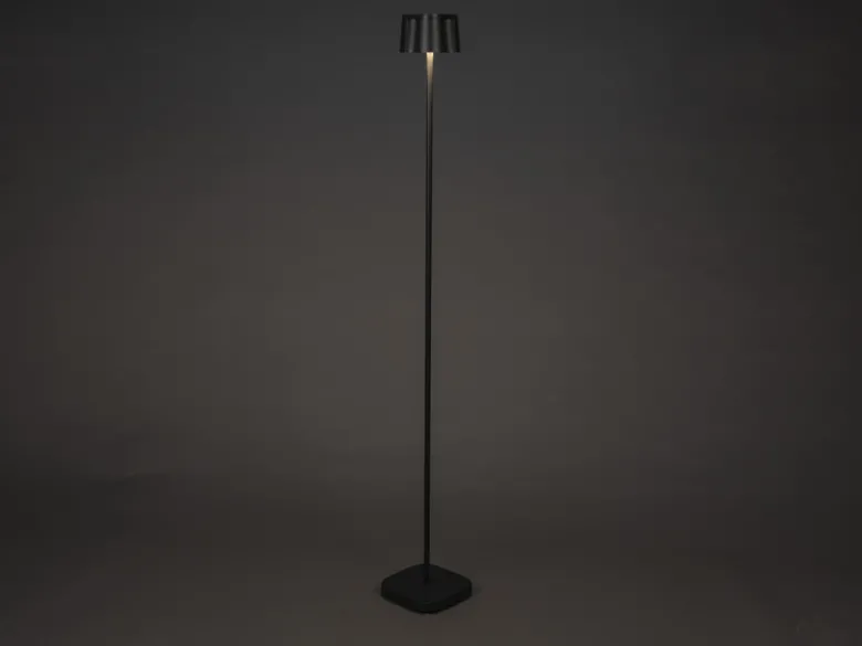 Akku Stehlampe NICE für Outdoor dimmbar, kabellos in Schwarz, klein 120cm