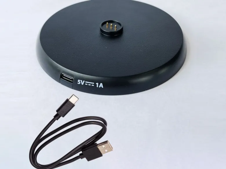 Akku Tischlampe COSENZA 2.0 Schwarz ohne Kabel mit Ladestation, Höhe 34cm