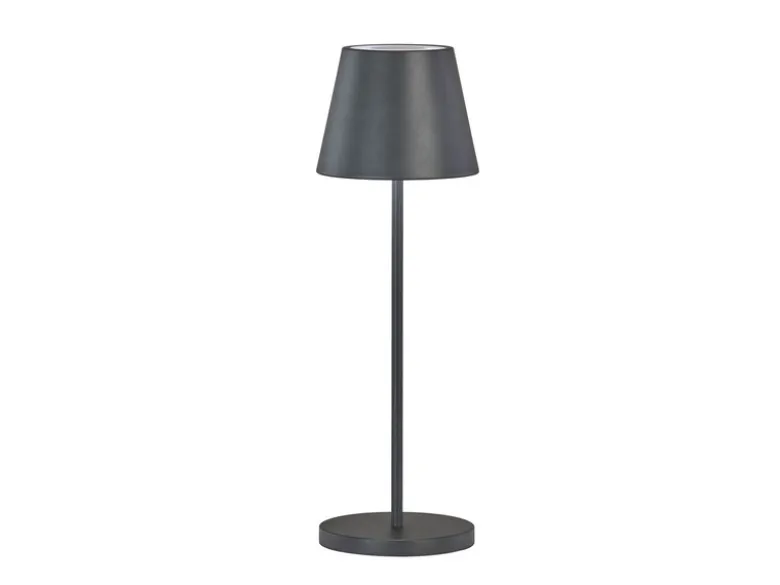 Akku Tischlampe COSENZA 2.0 Schwarz ohne Kabel mit Ladestation, Höhe 34cm