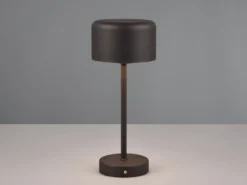 Akku Tischleuchte JEFF per USB aufladbar, Sensordimmer, Schwarz, Höhe 30cm