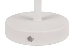 Akku Tischleuchte JEFF per USB aufladbar, Sensordimmer, Weiß, Höhe 30cm