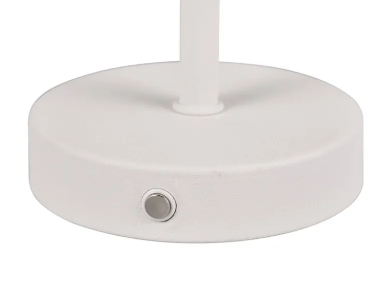 Akku Tischleuchte JEFF per USB aufladbar, Sensordimmer, Weiß, Höhe 30cm