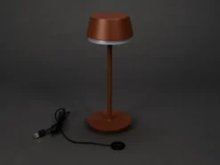 Akku Tischleuchte LYON für Outdoor dimmbar, kabellos in Terracotta, 30cm
