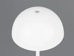 Akku Tischleuchte MUNOZ Weiß dimmbar & per USB aufladbar, Höhe 21cm