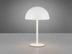 Akku Tischleuchte MUNOZ Weiß dimmbar & per USB aufladbar, Höhe 21cm