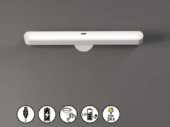 Akku Unterbauleuchte MAGNETIC mit Gestensteuerung & schwenkbar, Länge 37cm