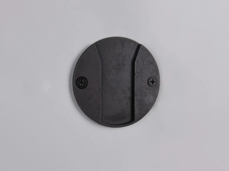 Akku Wandleuchte DAVEY aus Metall Schwarz per USB aufladbar, Ø 15,5cm