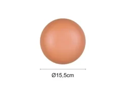Akku Wandleuchte DAVEY aus Metall Orange per USB aufladbar, Ø 15,5cm